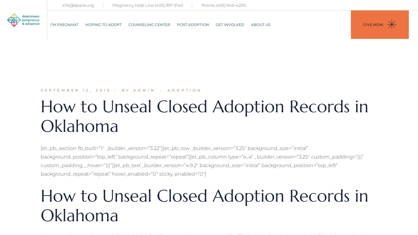 How to Unseal Closed Adoption Records in Oklahoma